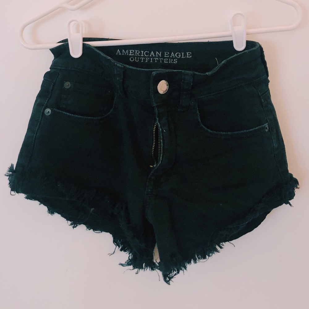 Black Jean Shorts